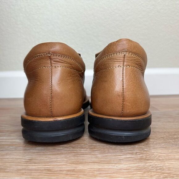 Sandro Comfort Walk Men’s Brown Leather Slip On Loafers - Picture 8 of 11